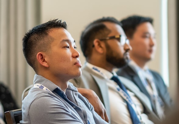 Engaged meeting participant