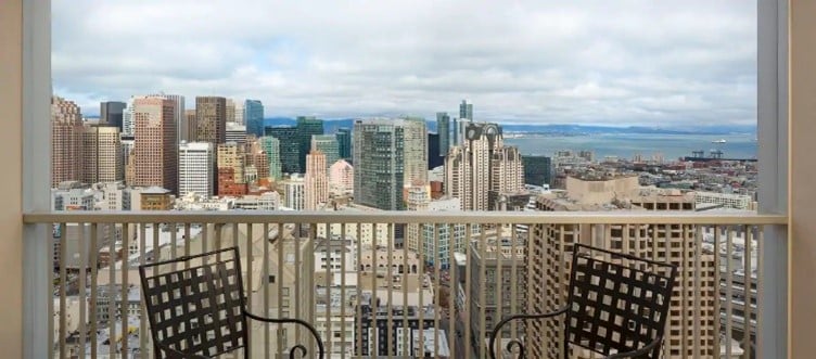 Hilton San Francisco Union Square View from the top