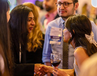 Attendees Meet and Greet at the Resident/Fellow Event