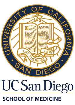 UC San Diego logo Seal of the University of California and UC San Diego School of Medicine logo