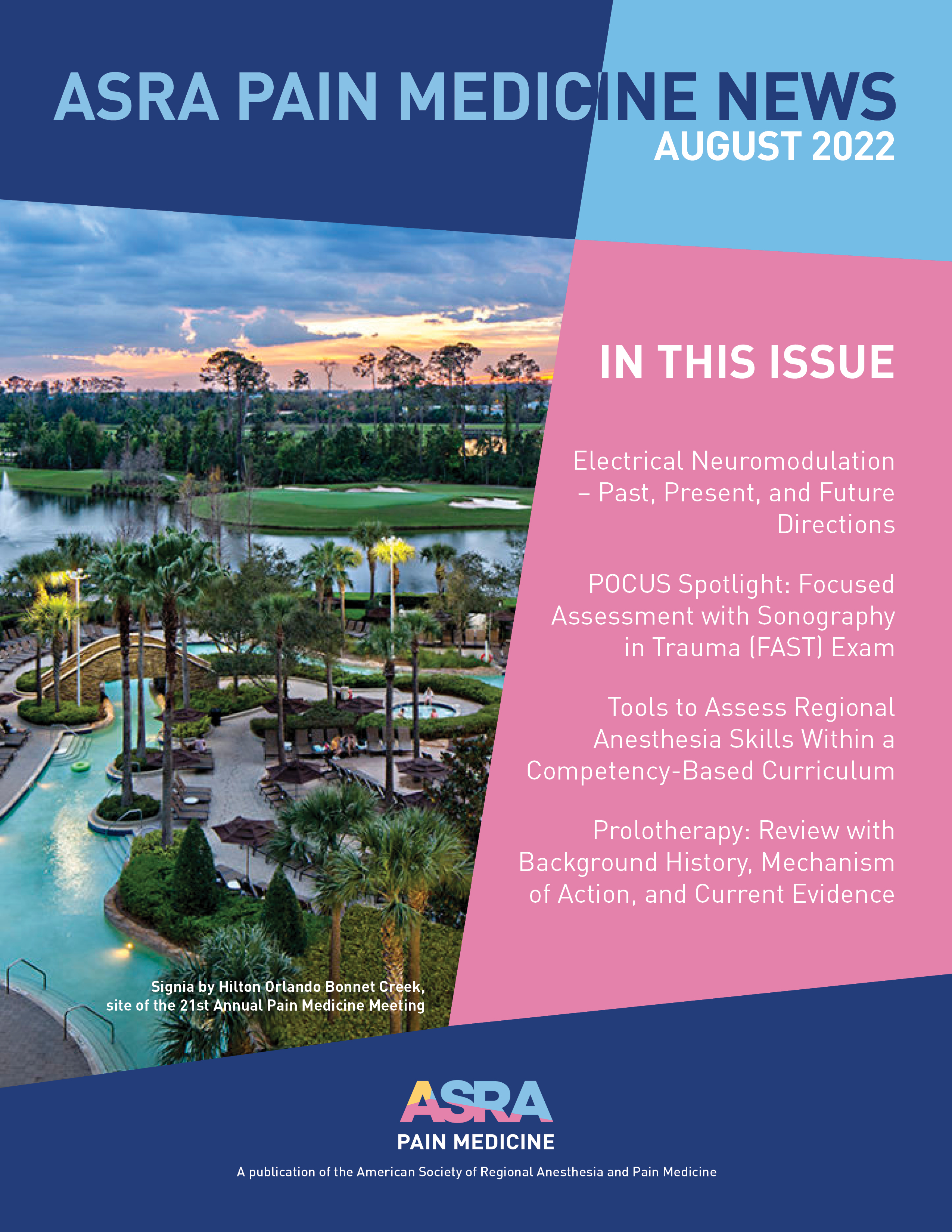 Special Spring Issue 2022 Cover ASRA Pain Medicine News Special Spring Issue 2022 Cover