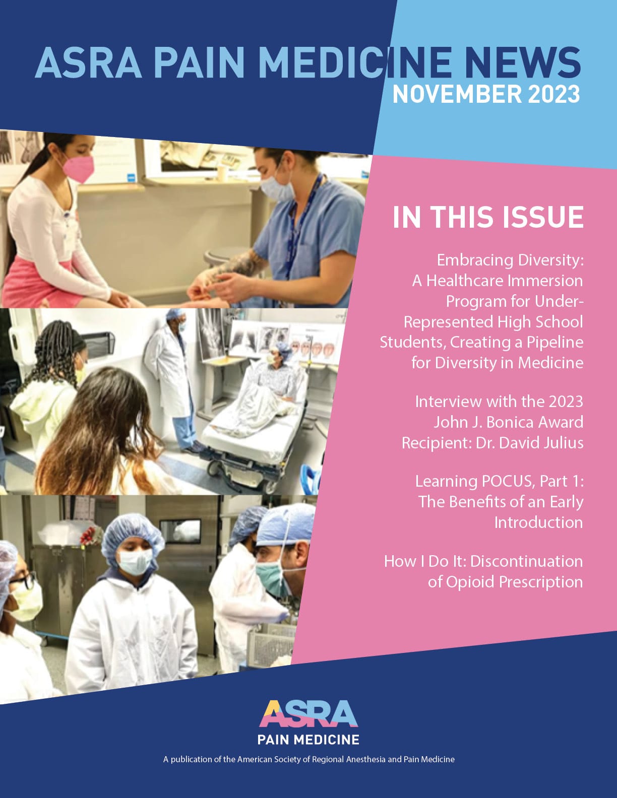 November 2023 Cover ASRA Pain Medicine News August 2023 Cover
